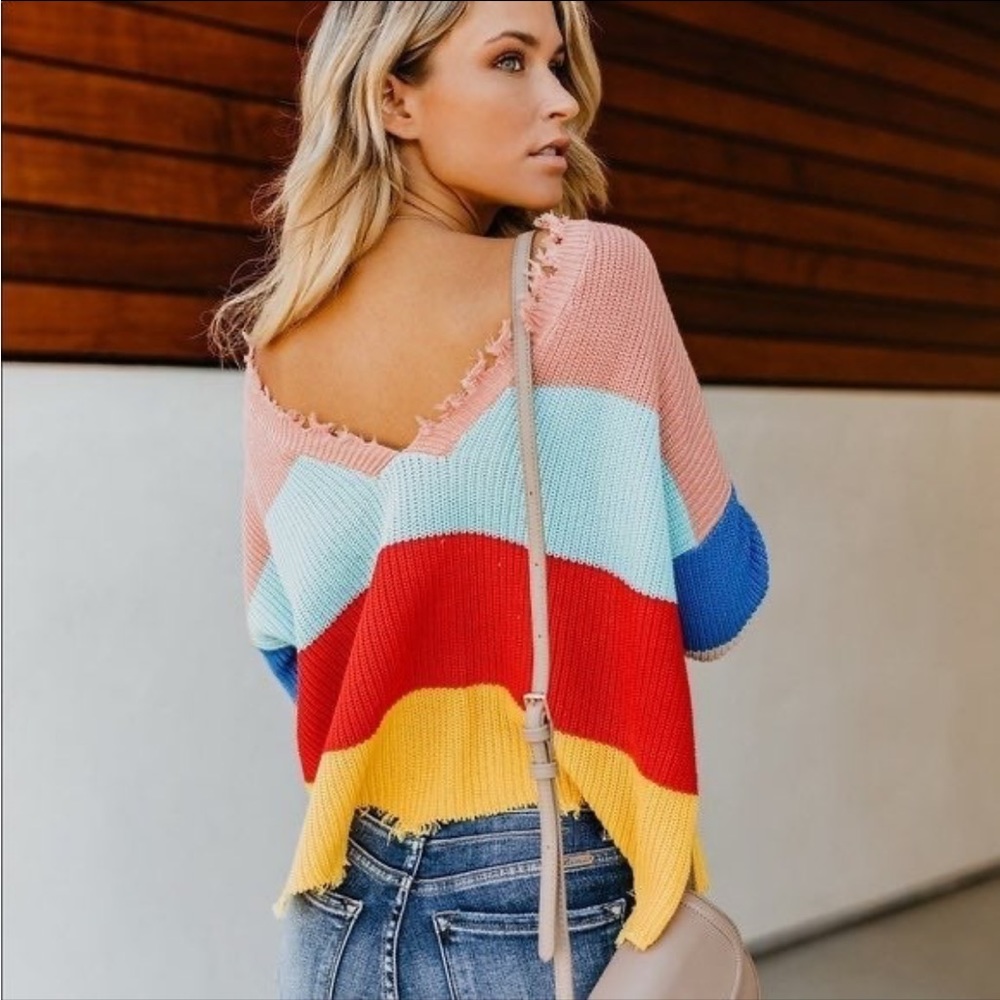 Fate Vici Lovesick distressed sweater size small gently used like new - Picture 3 of 4